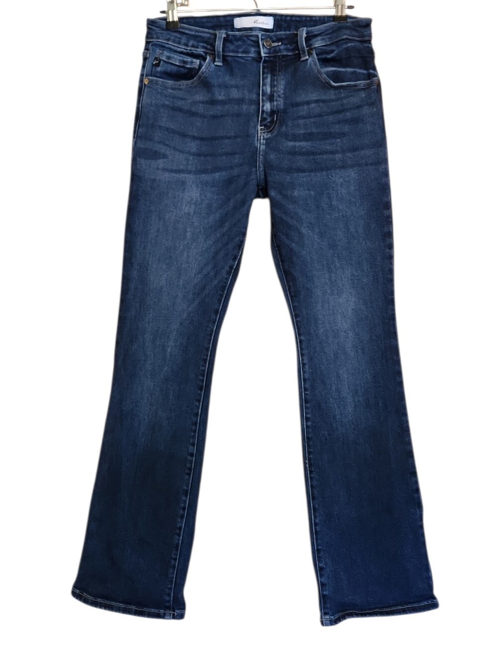 KANCAN CHARLES HIGH RISE BOOTCUT JEANS DARK WASH STRETCH SIZE 10